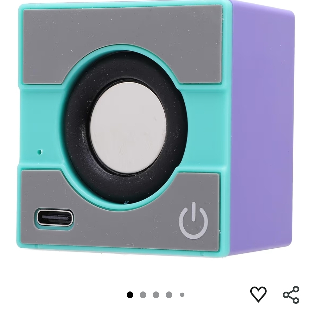 X1 Blue Wireless Portable Speaker Teal/purple/gray With Charging Cord